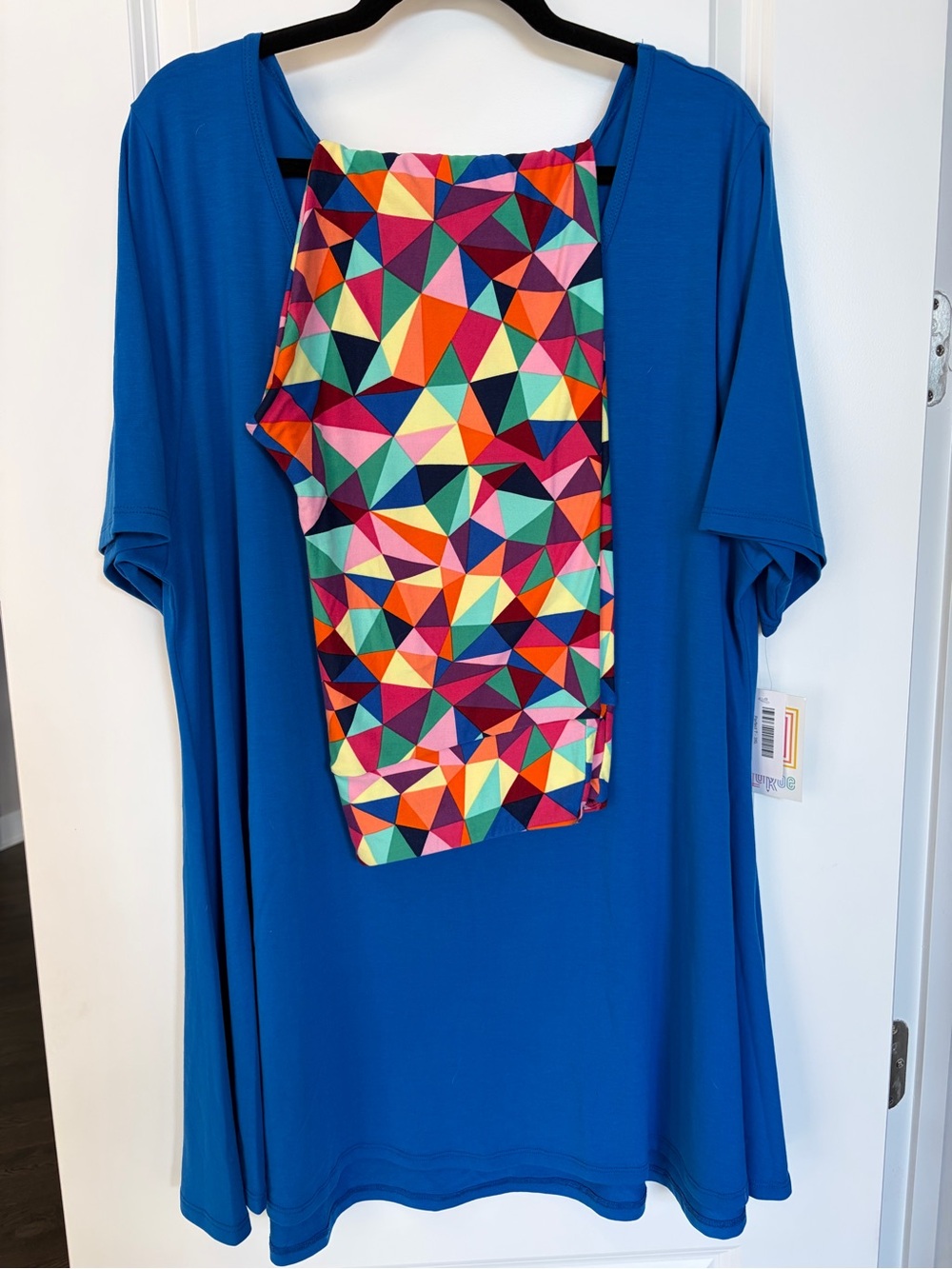 3x LuLaRoe Royal Blue Perfect T with coordinating leggings